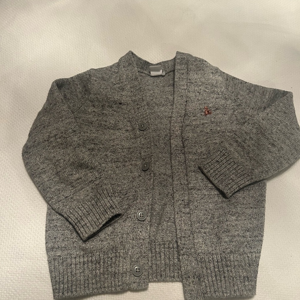 Gray Button-Up Cardigan
